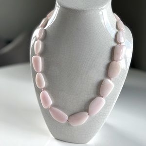 Large rose quartz necklace